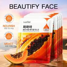 草莓面膜（1/3/5/10片装），保湿、修复晒后肌肤、提亮肤色、护肤、增强肌肤弹性、面部护理、修复熬夜后肌肤。可作为圣诞节、新年、约会或节日礼物。 - 粉色 - 查看 11