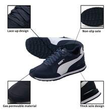 Puma ST Runner V3 NL Sneakers, Low-Top, Lightweight Men & Women Sports Casual Running & Travel Shoes, 384857-02 - Midnight Blue-puma White - View 6