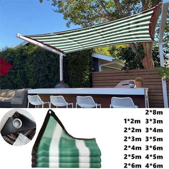 1PC White Green Sunshade Net Anti-UV Terrace Balcony Fence Privacy Mesh Garden Plants Sun Shelter - 1*2M/2*2M/2*3M/2*4M/2*5M/2*6M/2*8M/3*3M/3*4M/3*5M/3*6M/4*5M/4*6M