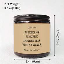 1pc Funny Brother In Law Candle - Brother In Law Gifts, Christmas, Cool Gifts For Brother In Law, BIL - Brother In Law Birthday Gifts Ideas - Best Brother In Law Gifts From Sister In Law - Multicolor - View 13