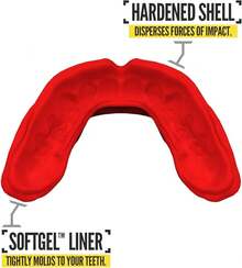 Mouthguards - Blanco & Rojo - View 4