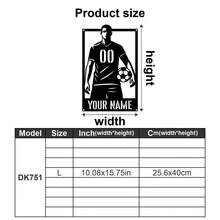 1pc Custom Name Soccer Player Wall Decal, Personalized Boy Name, Football Wall Stickers, Custom Boy Name Soccer Player, Personalized Soccer Decal-Ornaments,Home Decor,Wall Decor,Room Decor,Living Room Decor,Bedroom Decor,Bathroom Decor,Kitchen Decor,House Decor,Personalised Gifts,Graphic Print - Multicolor - View 72