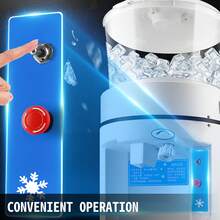 110V Commercial Ice Shaver Crusher 1100LBS/H With 17.6 LBS Hopper, 350W Tabletop Electric Snow Cone Maker 320 RPM Rotate Speed Perfect For Parties Events Snack Bar - US A Type Plug(110-127V) - View 4