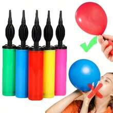 1pc/3pcs/Set Balloon Inflator, Hand Pump, Portable Foot Pump, Balloon Air Blower, Suitable For Birthday Party, Celebration, Wedding, Balloon Inflation (Random Color)