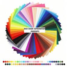 40pcs Soft Felt Sheets, Multi-Color Options, Ideal For DIY Handicrafts, Embroidery, Needle Felting And Sewing Projects - Multicolor - View 3