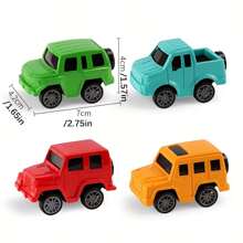 4 قطع سيارات سباق صغيرة كرتونية قابلة للتخصيص، 4 ألوان عشوائية، نماذج سيارات لعب جميلة، هدايا سيارات، جوائز مدرسية، هدايا حفلات، زخارف ديكورية، هدايا تذكارية قابلة للتخصيص