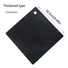 4-Piece Set Of Thickened Round And Square Honeycomb Silicone Table MATS, 6.7-Inch, Heat Insulation Pad, Anti-Slip Pot Rack, Easy-To-Clean High-Temperature Resistant Table Mat, Tabletop Protection, Home Kitchen Table Decoration