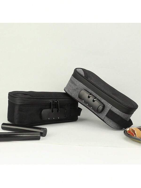 1pc, Smell Proof Bag With Lock Carbon Lined Odor Proof Case Containers For Travel Storage, Household Gadget, Valentine's Day Gift, New Year's Gift