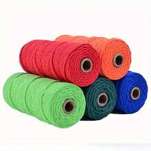 Dây thừng McLaugh 3mm*1800 inch - Dây thừng McLaugh mềm để thắt nút - Vật liệu trang trí treo tường & Bohemian - Dây thừng - Dây thừng McLaugh dệt tay nhiều màu với nhiều độ dày khác nhau Thảm trang trí dệt tay tự làm - Nhiều màu - Xem 4