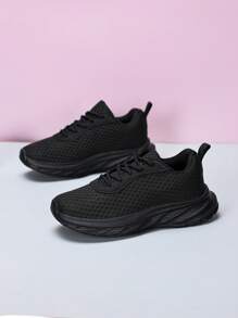 Kinder Mesh atmungsaktive Lässig Sportschuhe mit Schnürung, rutschfest, Laufschuhe für Jungen und Mädchen