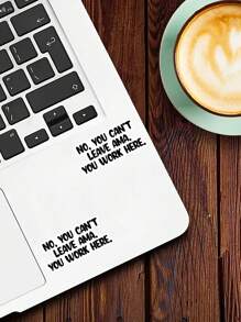 1/3/6pcs No You Can't Leave AMA - Matte Vinyl Decal, Cartoon Healthcare Worker Quote, Self-Adhesive, Single Use, Fade-Resistant, Perfect For Laptops, Water Bottles, Cars - Ideal For Nurses, Medical Staff