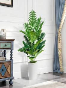 1 cây cọ nhân tạo giống thật với lá xanh nhiệt đới rực rỡ - Hoàn hảo để trang trí trong nhà/ngoài trời, nhà ở, văn phòng, vườn, quà tặng nhà hiện đại, đám cưới và lễ hội - Không bao gồm chậu hoa, trang trí nội thất | Thẩm mỹ nhiệt đới | Không cần bảo dưỡng, trang trí cây cọ - 1 CÁI - Xem 11