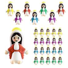 5/10/20/30pcs Mini Jesus Doll, Hide And Seek Party Gift, Miniature Jesus, Christian Toy, Center Piece Decoration, Party Favor, Tabletop Decor. Jesus Gift For Christmas And Birthday, Mini Jesus, Christian Items, (Random Color)