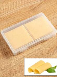 2pcs Butter Cheese Packaging Storage Box, Cheese Slice Storage Box, Transparent Cheese Container, Kitchen Accessories