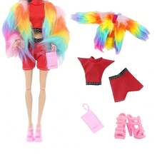 Doll Clothing Set Includes Clothes, Shoes, Accessory, Woolen Outerwear And Sportswear, Woolen Suits, Backpacks, Handbags, Crowns, High Heels, Flat Shoes, And Sandals For 11.5 Inch Dolls - 11.5 Inch Doll Accessories - View 5