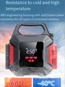 Arrancador de batería de coche con compresor de aire. Cargador de batería de coche, arrancador de coche con compresor de aire (hasta 10 litros de gasolina o 8,5 litros), con luz LED de emergencia, batería portátil, bolsa de almacenamiento
