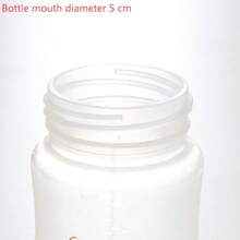 1pc/2pcs Baby Milk Bottle, 5cm Diameter, PP Material, Heat Resistant Up To 120°C, Microwave Body, Clear Measurement Marks, Soft Nipple, Convenient For Baby Daily Use