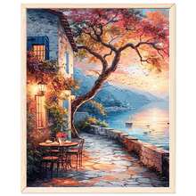 16x20英寸成人数码油画套装 - 简易丙烯颜料套装，含画笔和颜料，是家居装饰和生日、父亲节、圣诞节、母亲节礼物的完美之选。