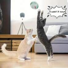 1 Piece Energetic Cat Toy Set - Interactive Mouse And Animal Toys With Roller Ball For Endless Entertainment, Keeping Your Feline Friend Engaged And Active, No Batteries Required