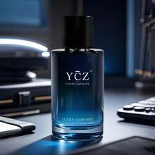 YCZ Men's Cologne Eau De Toilette - Fresh Citrus & Spicy Notes | Warm Amber Base | 1.7oz Long-Lasting Fragrance | Perfect Gift For Dad, Boyfriend – Valentine's Day, Father's Day, Christmas Presents With Elegant Packaging - Navy Blue - View 5