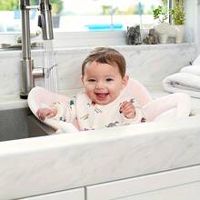 31.5in*31.5in Baby Lotus Shape Bath Seat, Suitable For 0-6 Months Newborns And Infants, Washable Bath Mat/Activity Pad, Foldable And Portable, Gift For Newborn Boy Or Girl - Multicolor - View 8