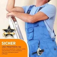 NetHong Wire Zip Tie Carrier Holder Grabber Organizer W/ Keychain - Round White - View 8