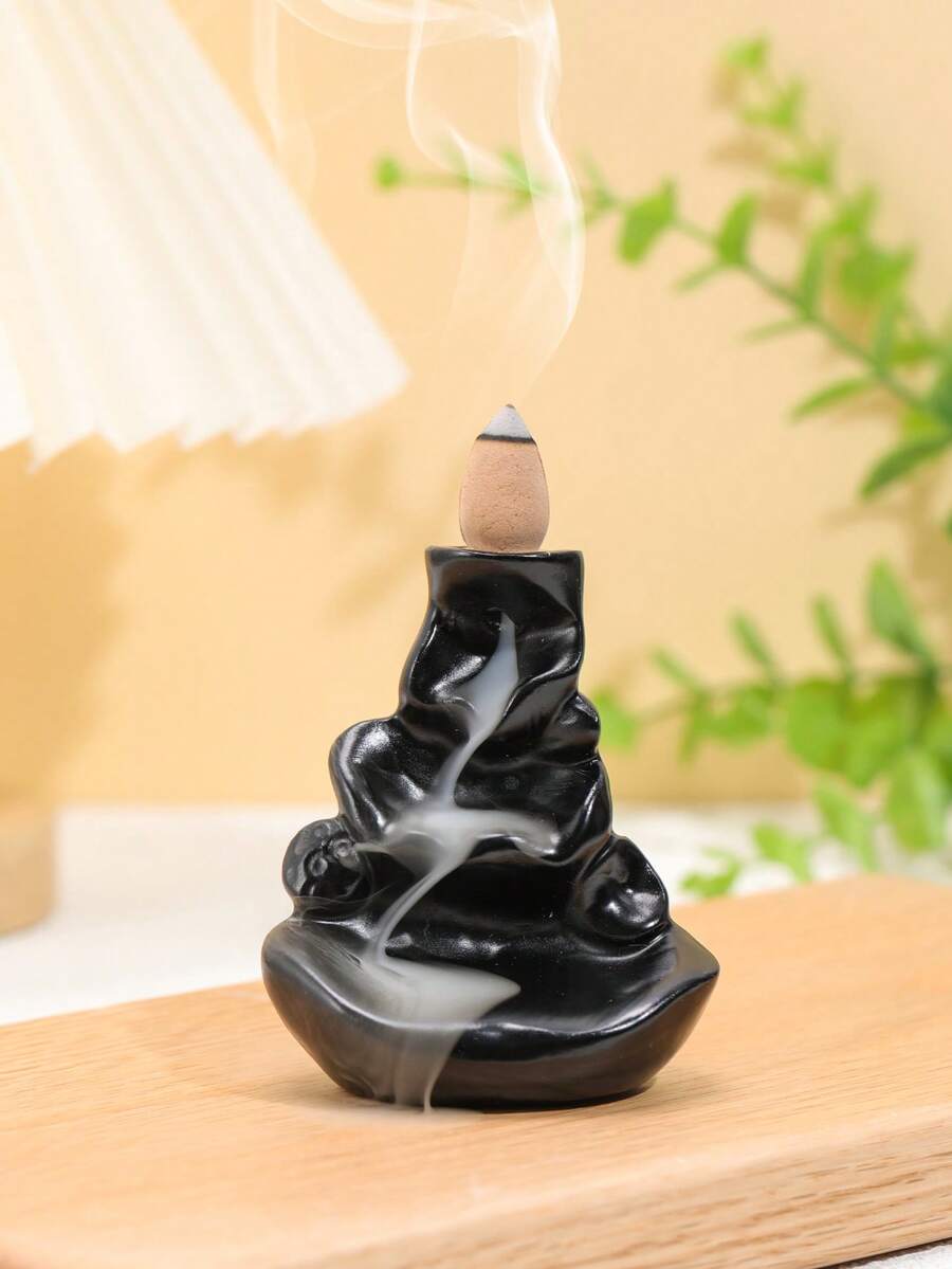 1 Miếng Đen Ve áo lớn Chảy ngược Hương đốt Nhà  Đồ trang trí Vật trang trí