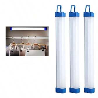 Magnetisk justerbar ljusstyrka nödbelysning, 17-52 cm uppladdningsbar rörlampa, IPX4 vattentät belysning för nattmarknad, utomhuscamping, garage, hembackup