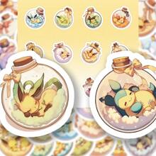 pokemon 54 Stücke neue Pokemon Treibflasche Aufkleber, dekorativ für Handy, Tasse, Schrank, Notizbuch, wasserfeste Aufkleber