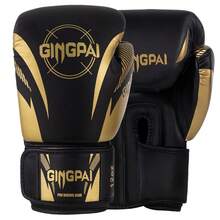 GINGPAI 成人及青少年专业拳击手套，男女通用加厚泰拳训练手套，适用于训练和实战 - 彩色 - 查看 49