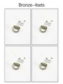 金属D形环龙虾扣，适用于手提包和斜挎包 - DIY钱包链配件，无需工具，可拆卸DIY配件，带螺丝，适用于包包和手机壳。