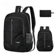 轻便可折叠涤纶背包 | 透气大容量包，适合旅行、徒步旅行和露营。户外探险旅行包、徒步旅行装备、多功能通勤和运动包