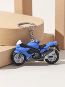 1 Pc Creative Motorcycle Shaped Keychain, Miniature Motorbike Key Chain, Motorcycle Lover Souvenir Gift