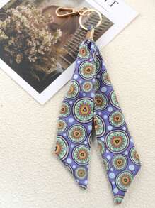 Brand New Bohemian Keychain - Fabric Printed Key Ring Pendant, Evil Eye Bag Charms, Suitable For Bags And Backpacks, Clothes Pants Hanging Ornaments - Perfect Gift For Birthdays And Special Occasions, Key Chain Ring Bag Backpack Charms Car Pendant Women Girls Gift, Wallet And Handbag Accessories