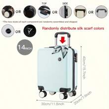 14-Inch Mini Travel Suitcase 20*30*40cm Carry On Rolling Luggage, Lightweight Cabin Size Trolley Case With Lock, Suitable For Low-Cost Airlines