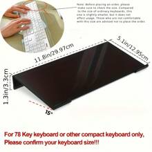 1pc Acrylic Keyboard Stand - 2 Color Options, Compact Desktop Riser Suitable For Keyboard And Mini PC, Space-Saving Design, Ideal For Modern Office | Stylish Keyboard Holder | Durable Plastic Base