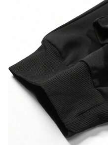 Felpa con cappuccio oversize da uomo, felpa con cappuccio nera di moda da strada, felpa con cappuccio casual con stampa in inglese della California, maniche lunghe, grafica in inglese versatile, con coulisse nera, abbigliamento sportivo da uomo, stile Y2K, adatto per uso quotidiano, autunno inverno