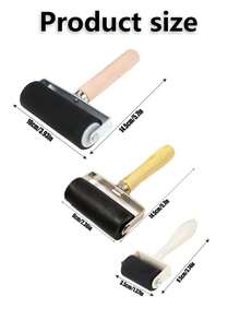 DIY 艺术压力滚筒，多种尺寸选择，专业手工艺术印刷工具，适用于油毡印刷、压印、壁纸和工艺品