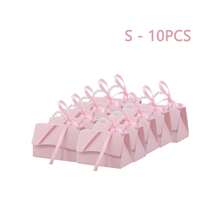 20 件/10 件/1 件-仿珍珠装饰礼品盒，派对简易包装袋，珍珠手柄装饰纸质礼品盒，情人节精美粉色礼品包装盒，婚礼礼品盒，节日礼品盒，凸版印刷鲜花糖果盒迷你包装袋纸