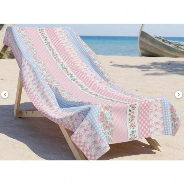 Floral Pattern Chinoiserie Blue Floral Beach Towel, Anti-Sand Soft Large Beach Towel, Bath Towel, Bachelorette Beach Towel Party Gift, Shawl For Women, Print Quick-Dry Bath Towel, Super Absorbent Sports Towel, Portable Beach Towel, Gym Towel, Waterproof Anti-Dust, Beach Swim Bath Pool Camping Towel, Swimming Pool Towel, Bathroom Towel Summer Travel Vacation Beach Essentials