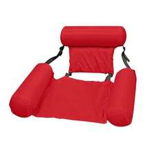 1pc Inflatable 3-Tube Lounger Chair, Foldable Inflatable Floating Mattress, Water Recreation Hammock Bed - Multicolor - View 9