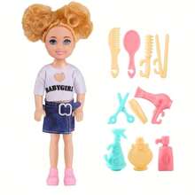 14.5 厘米/5.5 英寸可爱凯莉切尔西娃娃，多种设计和颜色，可移动关节，包括 10 个配件 + 1 个娃娃 - 彩色 - 查看 7