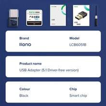 Llano USB 5.1(5.0 Upgrade) Adapter Wireless Receiver Dongle Transmitter For Headphone Keyboard