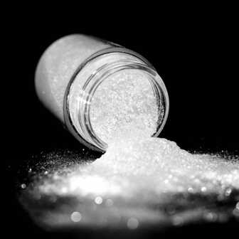 Dofuny 20ml/Bottle Super Flash Diamond Pigment White Coarse Particles Pearl Powder Mica Powder Glitter Dye For Epoxy Resin Slime Candle Wood Furniture Paint DIY Craft