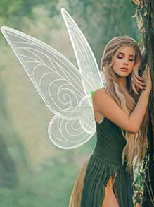 1PC/3pcs Fairy Wings For Adults,Butterfly Wings,Angel Wings,Fairy Costume For Women Halloween Dress Up Party Favor,Festival Costume Props(The Stripes On The Wings Are Random In Color)