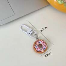 5pcs Cartoon Donut & Rabbit Keychain, Bag Pendant Accessories, Small For Friends Car Accessories Bag Charm Backpack For School Cute Goth Y2k Halloween Accessories Teachers Day Christmas Gift Ideas