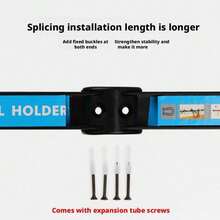 1 PC Strong Magnetic Tool Holder Heavy-Duty Magnet Bar Wall Mounted Storage Tool Bar Strip Rack Garage Organizer Wrench Tool Cabinet,8/12/18/24inch - Multicolor - View 2