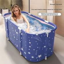 One-Touch Foldable Adult Bathtub, Multipurpose Bathing/Sauna/Steam Tub, No Installation Required Bathroom Accessories Back To School