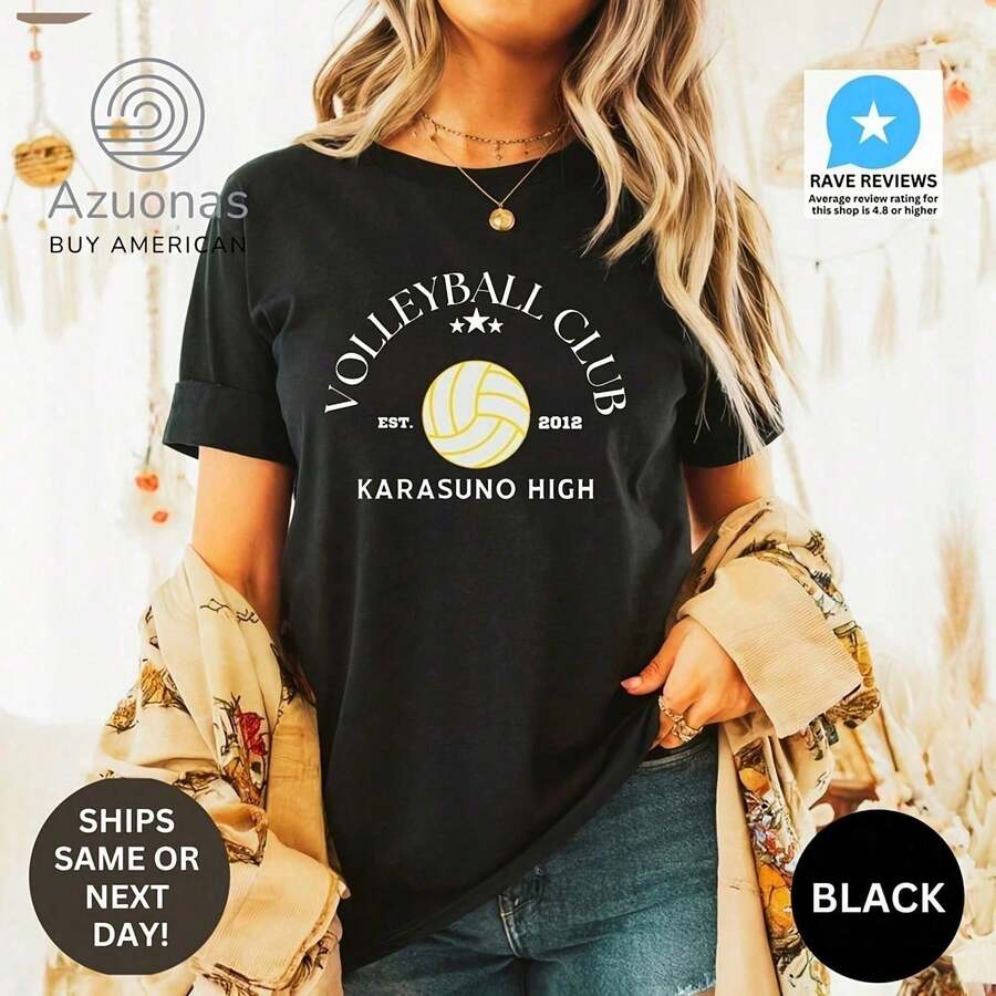 , Ka, Haikyuu Shirt, Haikyuu Anime, Volleyball Anime, Haikyuu Manga, Kageyama, Haikyuu Mercdise, Tobio Kageyama, Gift - Black - View 1