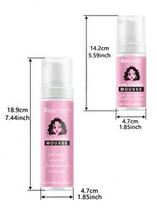 Lightweight Mousse Formula, Adds Shine And Volume, Hair Styling Curl Defining Mousse - 200ml+100ml - View 3